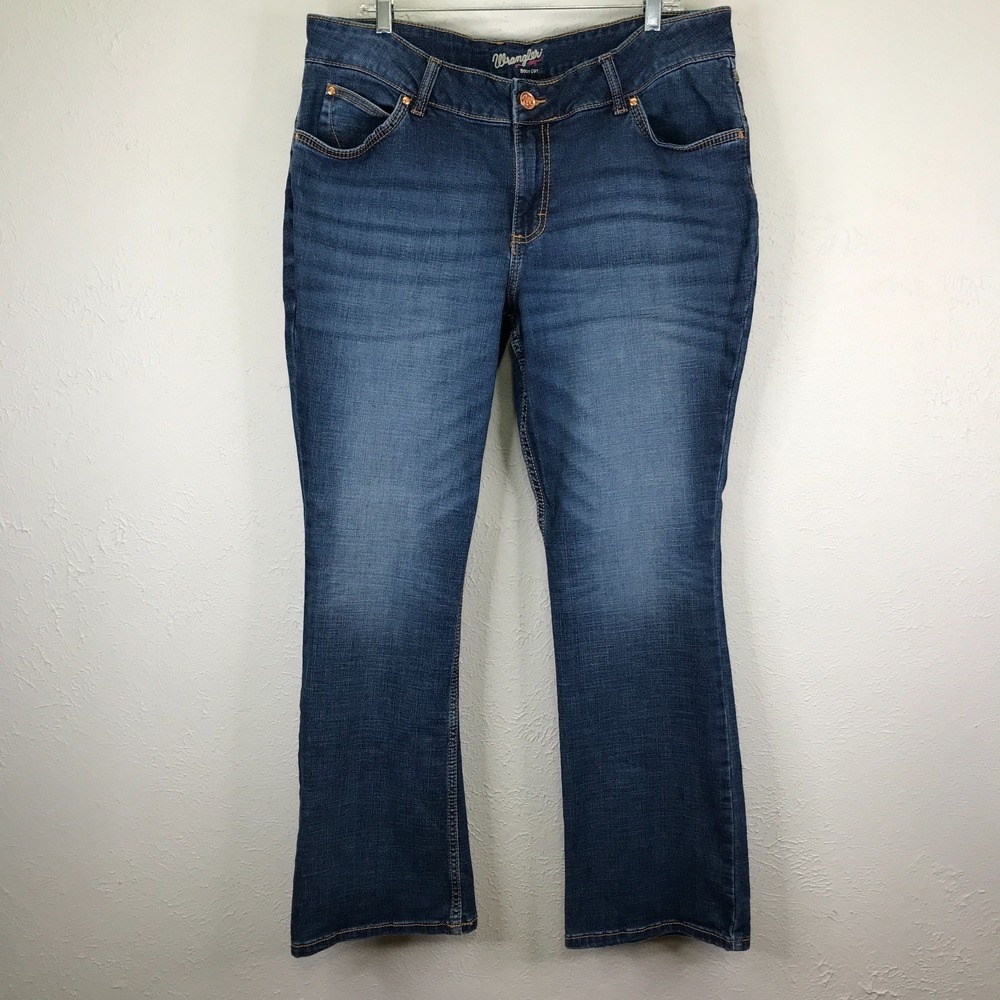 Wrangler Retro Mae Jeans Womens 20Wx32 (actual 38x31) Bootcut Blue Denim Stretch